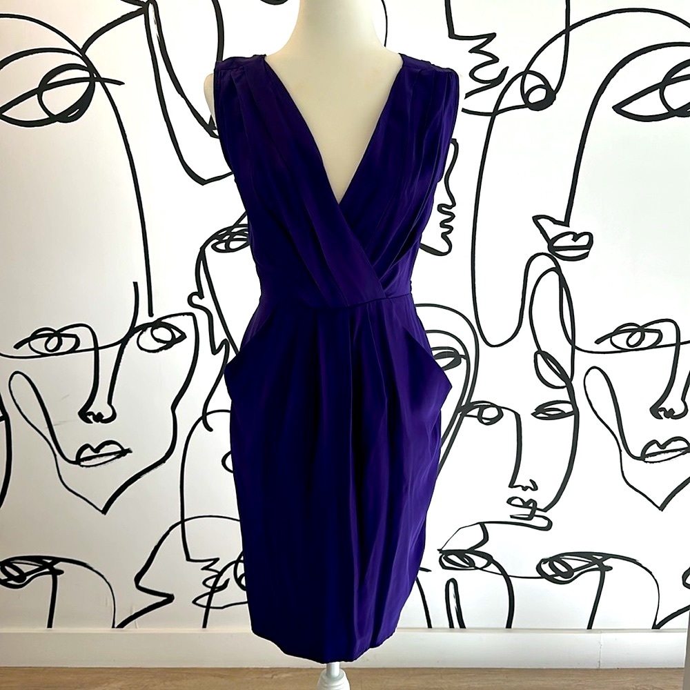 Purple silk dress. Viereek. Small. Has pockets!